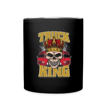 Chauffeur de camion Camionneur Chauffeur de camion Roi des camions - Mug uni - noir - Devant