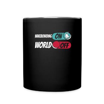 Wakeboard Wakeboarder Wakeboarding On World Off - Mug uni - noir - Devant