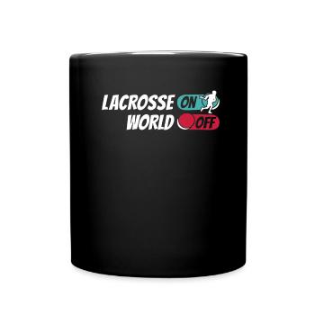 Lacrosse Lacrosse sur World Off - Mug uni - noir - Devant