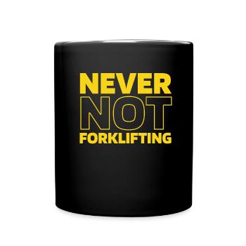 Forklift Forklift Driver - Full Colour Mug - black - Front