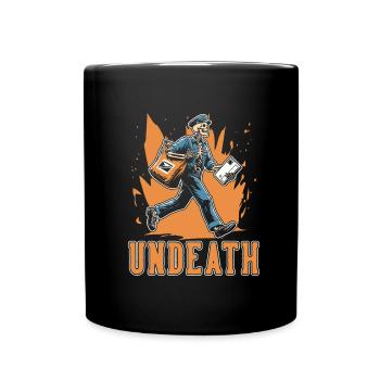 Postman Postman Skeleton Undeath - Full Colour Mug - black - Front