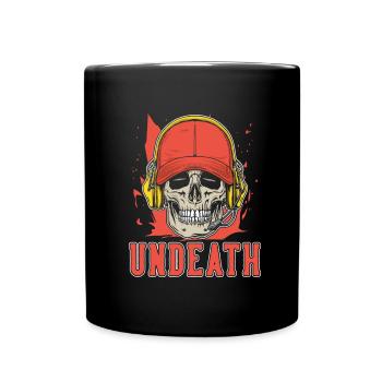 Emergency Call Control Center Operations Center Skeleton - Full Colour Mug - black - Front