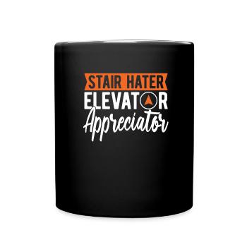 Elevator Elevator - Full Colour Mug - black - Front