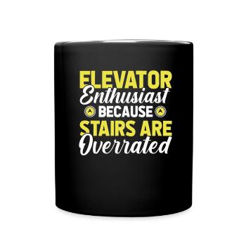 Elevator Elevator - Full Colour Mug - black - Front