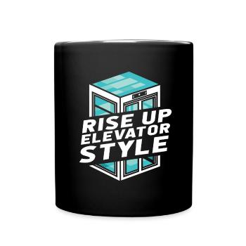 Elevator Elevator - Full Colour Mug - black - Front