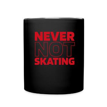 Hockey sur glace - Mug uni - noir - Devant