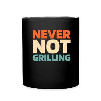 Bbq Grilling - Full Colour Mug - black - Front