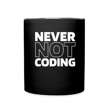 Developer Coder Programmer - Full Colour Mug - black - Front