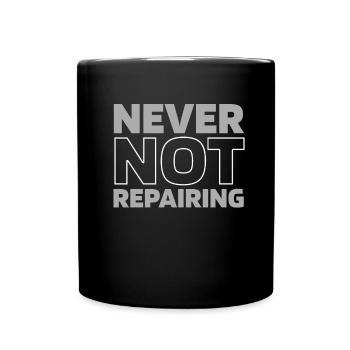 Mécanicien de motocyclettes - Mug uni - noir - Devant