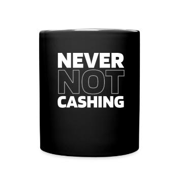 Poker - Tasse einfarbig - Schwarz - Vorne