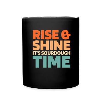 Pain au levain - Mug uni - noir - Devant