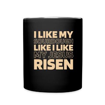 Sourdough bread - Full Colour Mug - black - Front