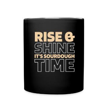 Pain au levain - Mug uni - noir - Devant