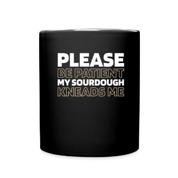 Pain au levain - Mug uni - noir - Devant