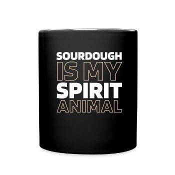 Sourdough bread - Full Colour Mug - black - Front