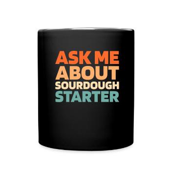 Pain au levain - Mug uni - noir - Devant
