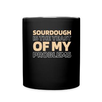 Sauerteig Brot - Tasse einfarbig - Schwarz - Vorne