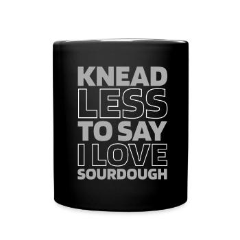 Pain au levain - Mug uni - noir - Devant