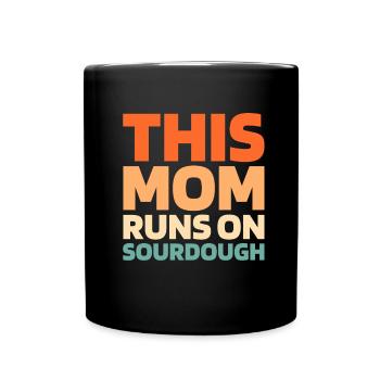 Pain au levain - Mug uni - noir - Devant
