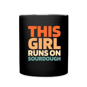 Pain au levain - Mug uni - noir - Devant
