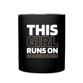 Pain au levain - Mug uni - noir - Devant