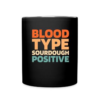Sauerteig Brot - Tasse einfarbig - Schwarz - Vorne