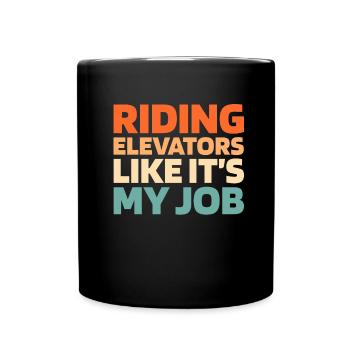 Elevator Elevator - Full Colour Mug - black - Front