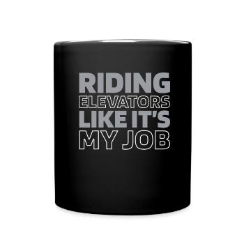 Elevator Elevator - Full Colour Mug - black - Front