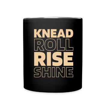 Pain au levain - Mug uni - noir - Devant
