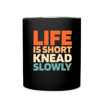 Pain au levain - Mug uni - noir - Devant