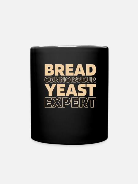 Sauerteig Brot - Tasse einfarbig - Schwarz
