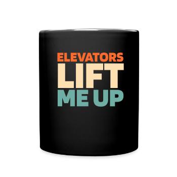 Elevator Elevator - Full Colour Mug - black - Front
