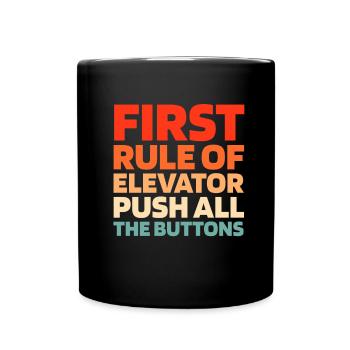 Elevator Elevator - Full Colour Mug - black - Front