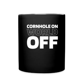Cornhole Blind Hole Jeu Cornhole On World Off - Mug uni - noir - Devant