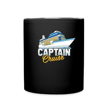 Kreuzfahrt - Tasse einfarbig - Schwarz - Vorne