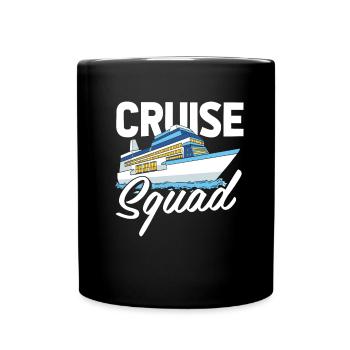 Kreuzfahrt - Tasse einfarbig - Schwarz - Vorne