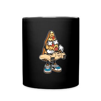 Gamer Gaming Pizza Gaming Controller - Full Colour Mug - black - Front