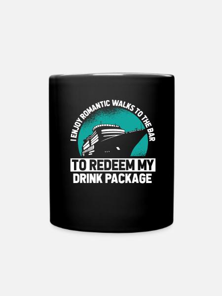 Kreuzfahrt - Tasse einfarbig - Schwarz