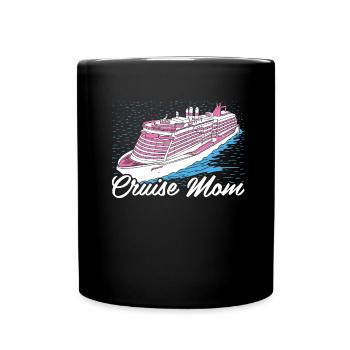 Kreuzfahrt - Tasse einfarbig - Schwarz - Vorne