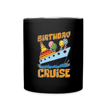 Kreuzfahrt Birthday Cruise - Tasse einfarbig - Schwarz - Vorne