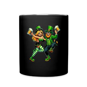 Tanzendes Paar - Tasse einfarbig - Schwarz - Vorne