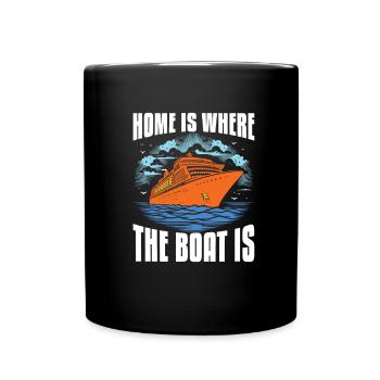 Kreuzfahrt - Tasse einfarbig - Schwarz - Vorne