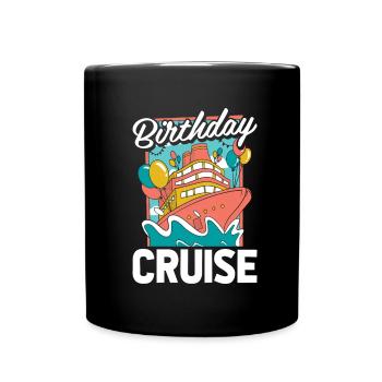Kreuzfahrt Birthday Cruise - Full Colour Mug - black - Front
