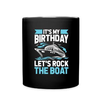 Kreuzfahrt Birthday Cruise - Full Colour Mug - black - Front