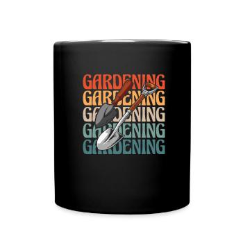 Hobby Gardener Garden - Full Colour Mug - black - Front