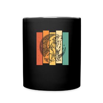 Australian Shepherd Stammes Moon Phases - Tasse einfarbig - Schwarz - Vorne