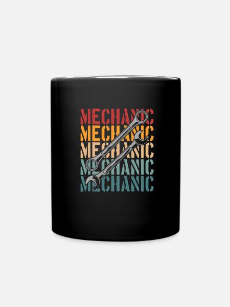 Kfz Mechaniker - Tasse einfarbig - Schwarz