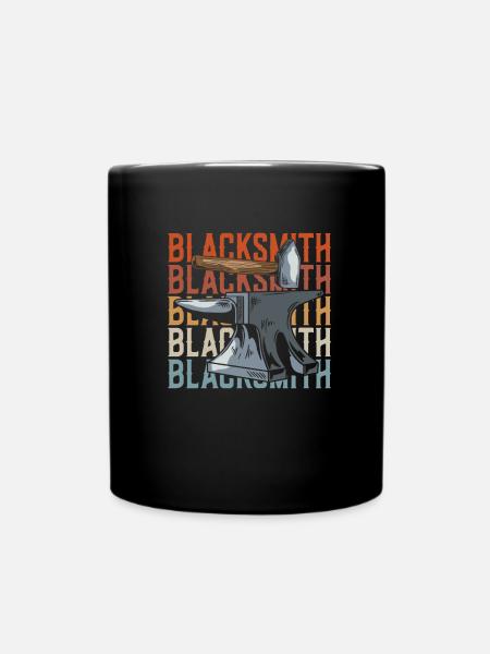 Schmied Metallbauer - Tasse einfarbig - Schwarz
