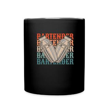 Barkeeper Bartender - Tasse einfarbig - Schwarz - Vorne