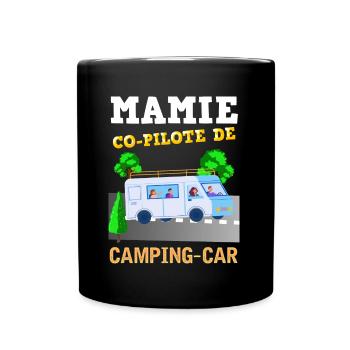 Camping Car Femme Mamie Co Pilote Retraite - Mug uni - noir - Devant